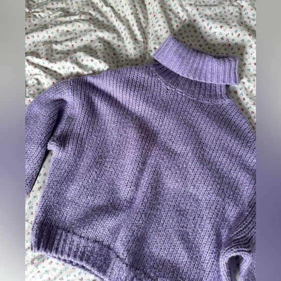 H&M Purple Knit Turtleneck Sweater - Picture 5 of 5